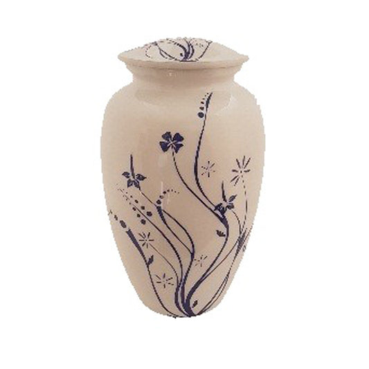 Blue Wildflowers Keepsake Urn:  5 cu. in.