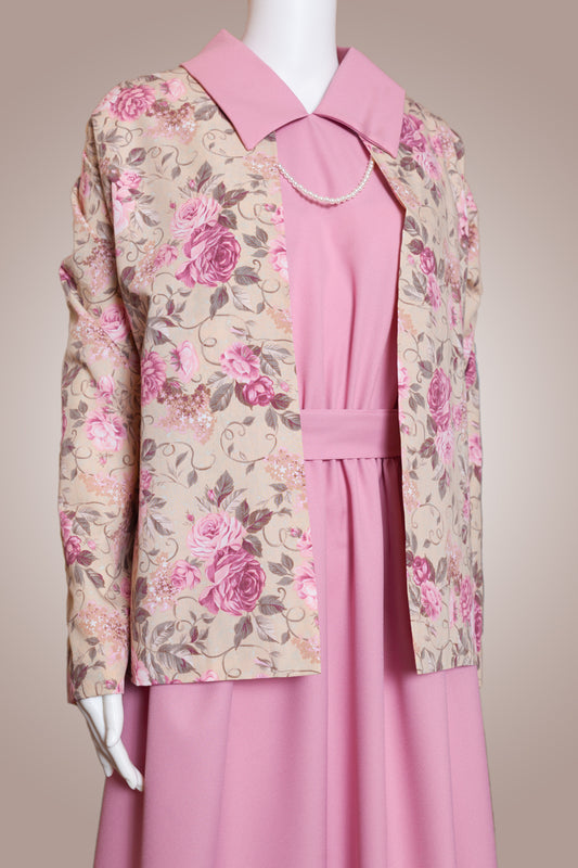 Polyester Suit w/Floral Jacket