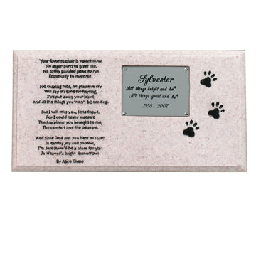 Simulated Granite Pet Marker