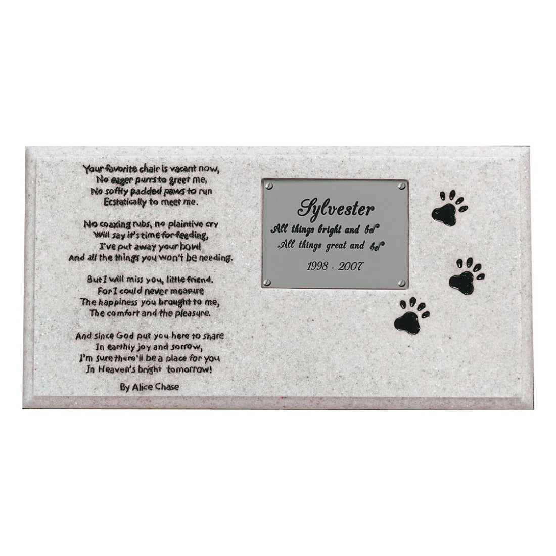 Simulated Granite Pet Marker