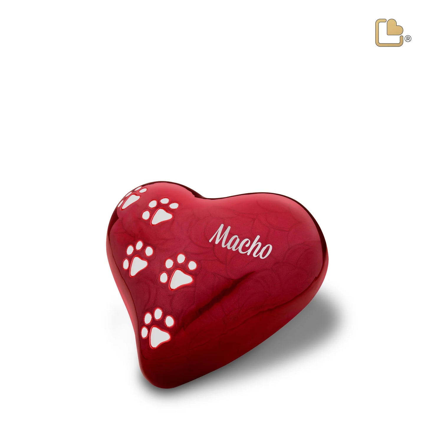 LoveUrns Love Paw Red Heart