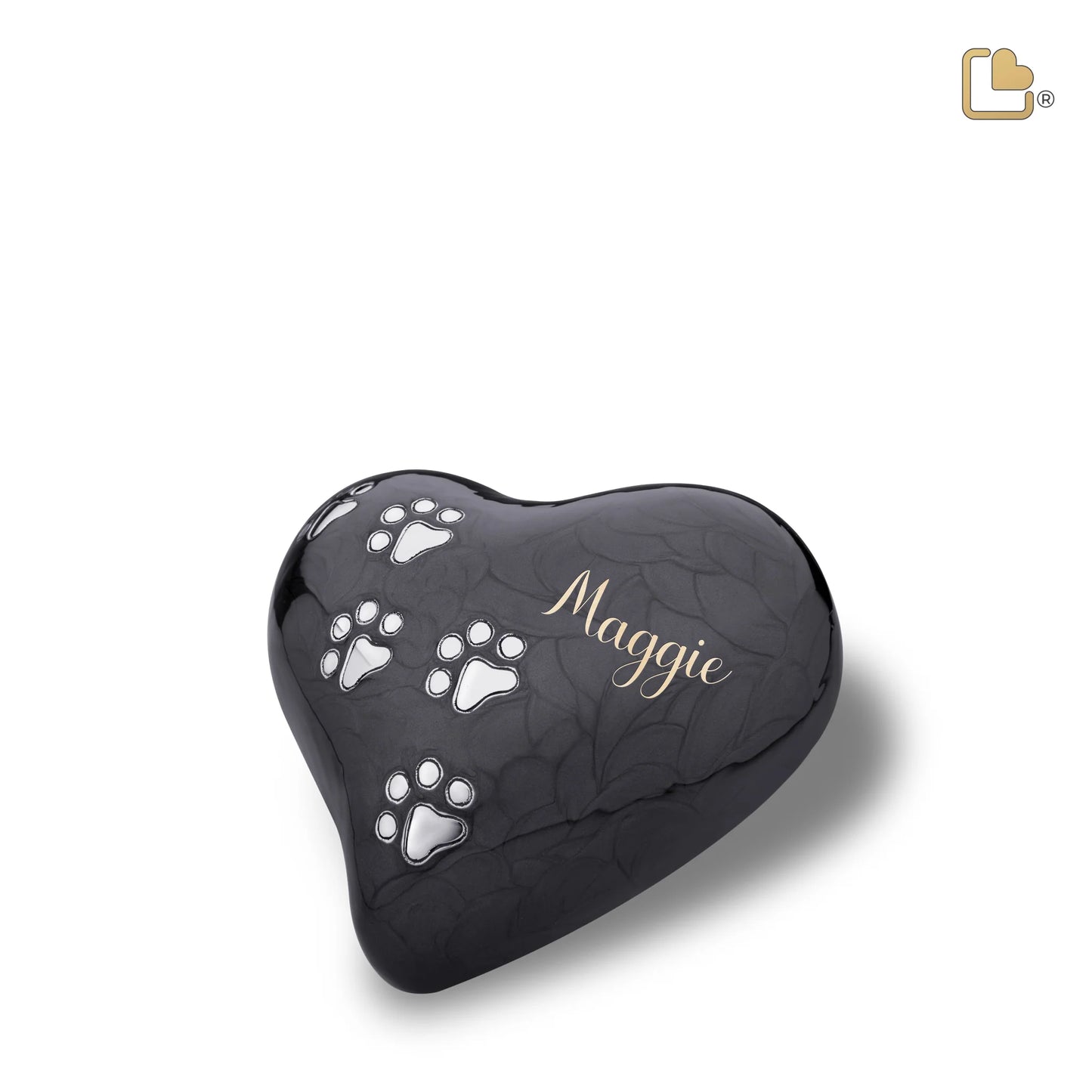 LoveUrns Love Paw Midnight Heart