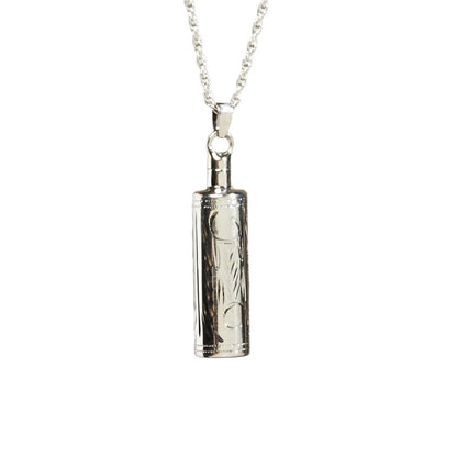 Etched Cylinder Pendant