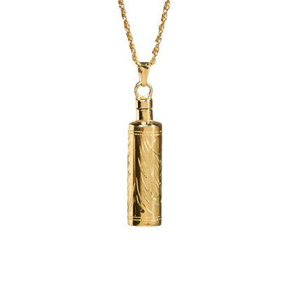 Etched Cylinder Pendant