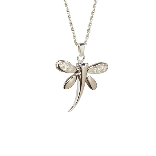 Dragonfly Pendant; Sterling Silver