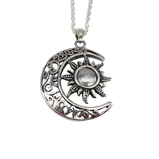 Heavenly Moon & Stars Pendant: Sterling