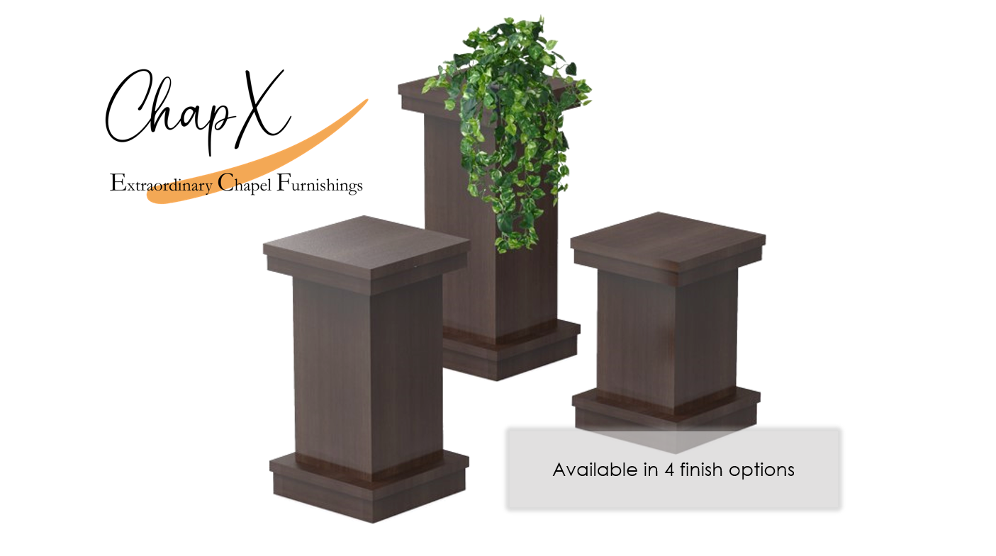 ChapX Luxury Laminate Flower Pedestal 2/Set