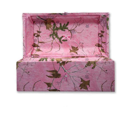 Camo Cloth Covered Pet Casket