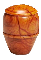 Canyon Sunset Alabaster Stone Urn from Spain