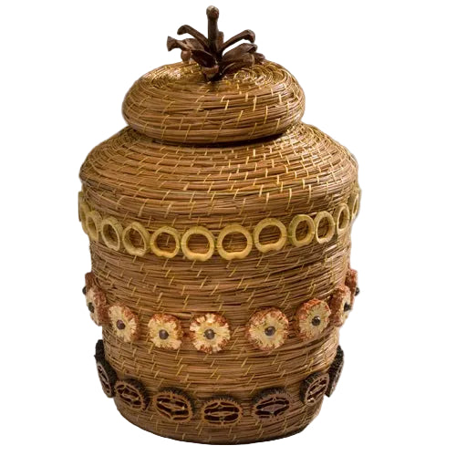 Tall Pine Needle Basket