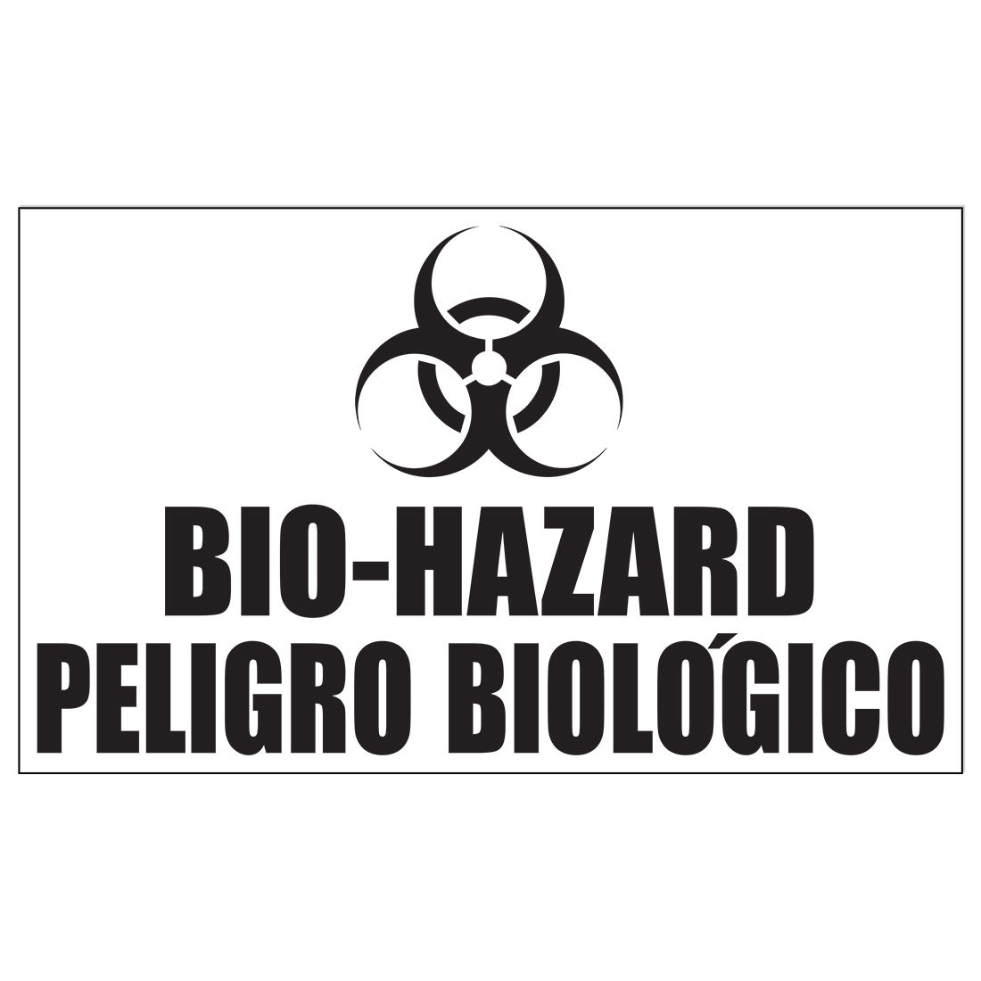 Bilingual Bio-Hazard (Adhesive)