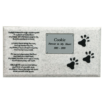 Simulated Granite Pet Marker