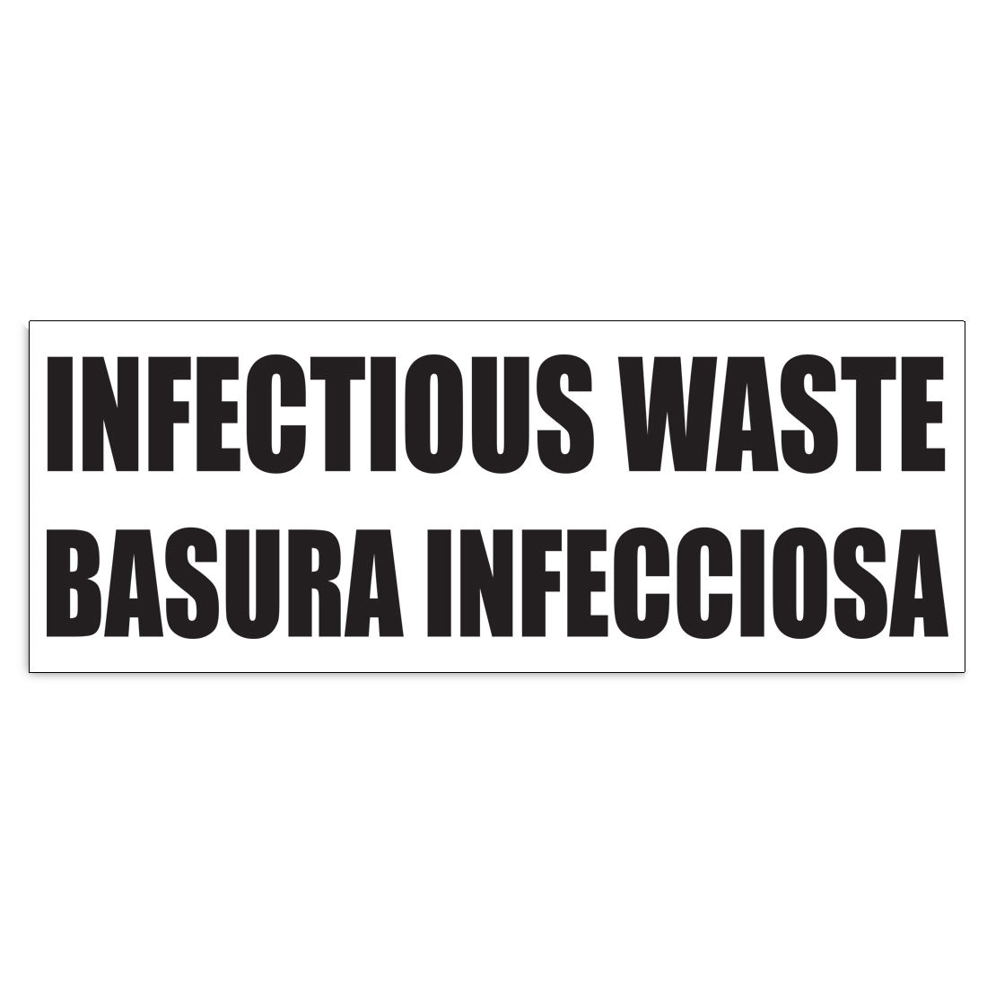 Bilingual Infectious Waste