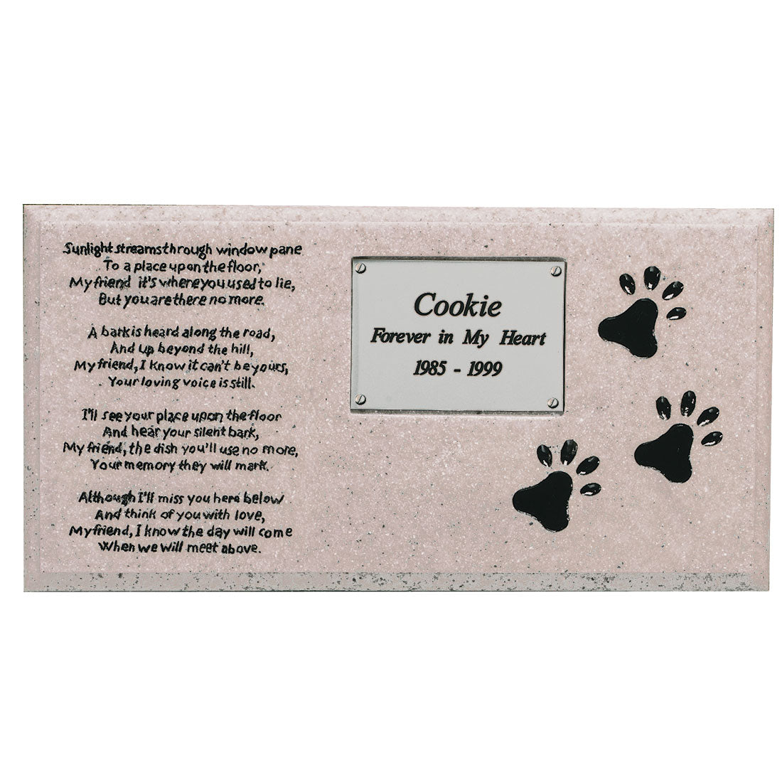 Simulated Granite Pet Marker