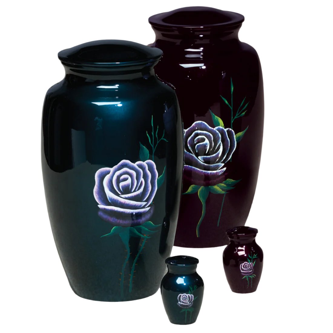 Hand-Painted Rose Urn - Various Styles