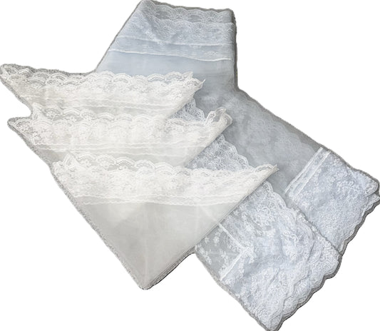 Lace Handkerchief + Casket Veil Package